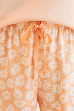 Women'secret Pijama Corto 100% Algodon Snoopy Naranja Sale