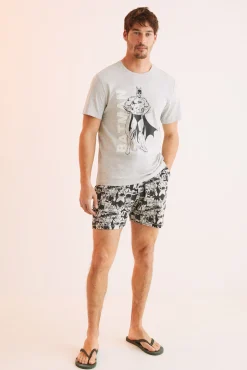 Women'secret Pijama Corto Hombre 100% Algodon Batman Gris Online