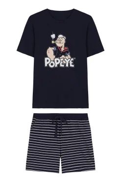 Women'secret Pijama Corto Hombre Algodon Popeye Azul Hot