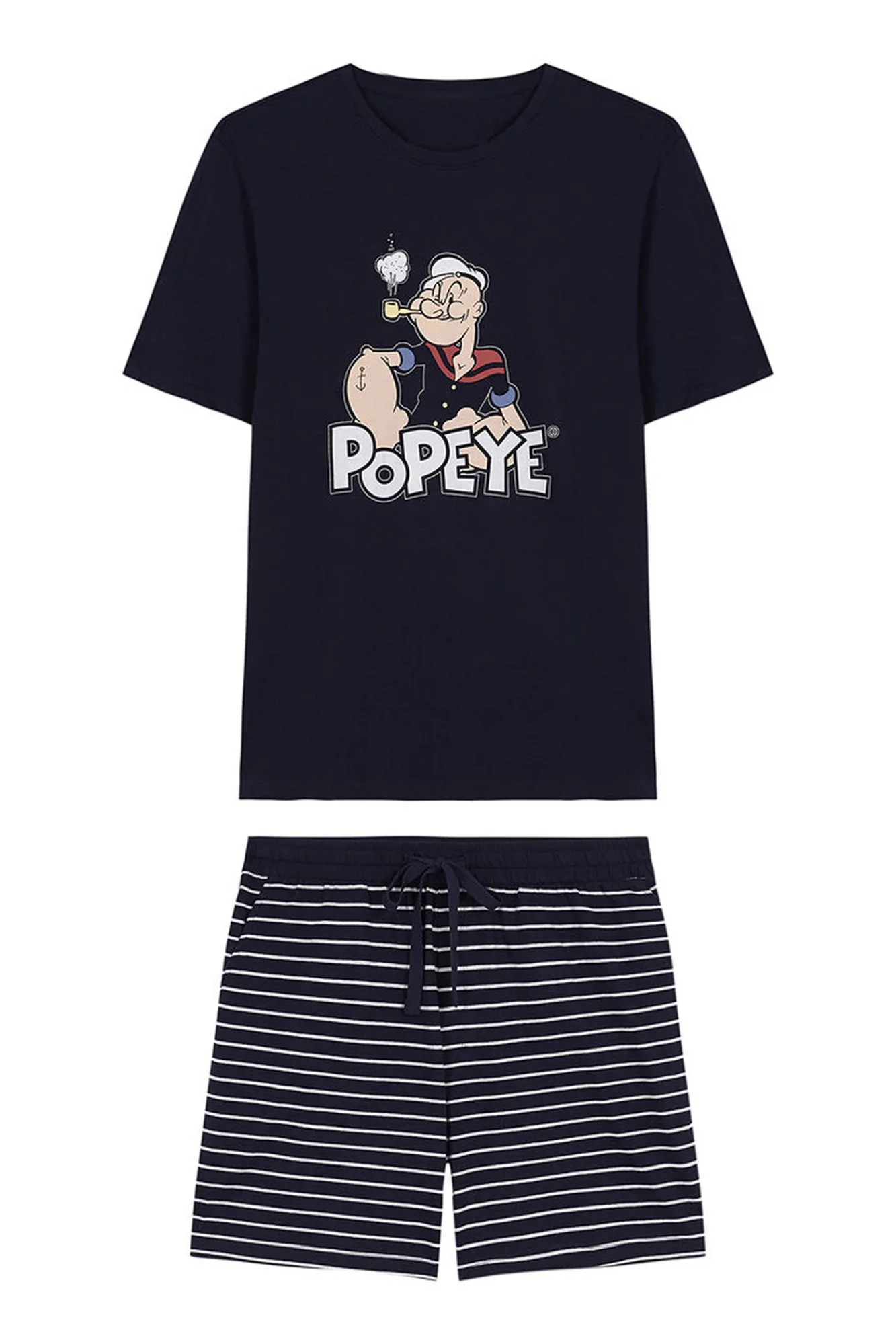 Women'secret Pijama Corto Hombre Algodon Popeye Azul Hot