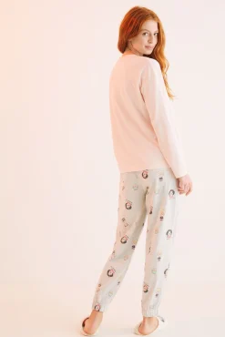 Women'secret Pijama Largo Algodon Mafalda Rosa Outlet