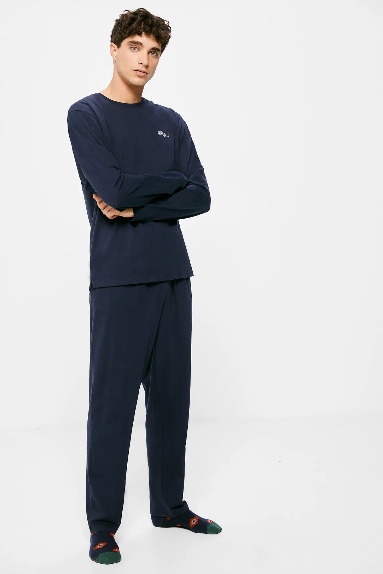* Pijama Monocolor Extra Comfort Azul Oscuro Sale