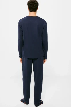 * Pijama Monocolor Extra Comfort Azul Oscuro Sale