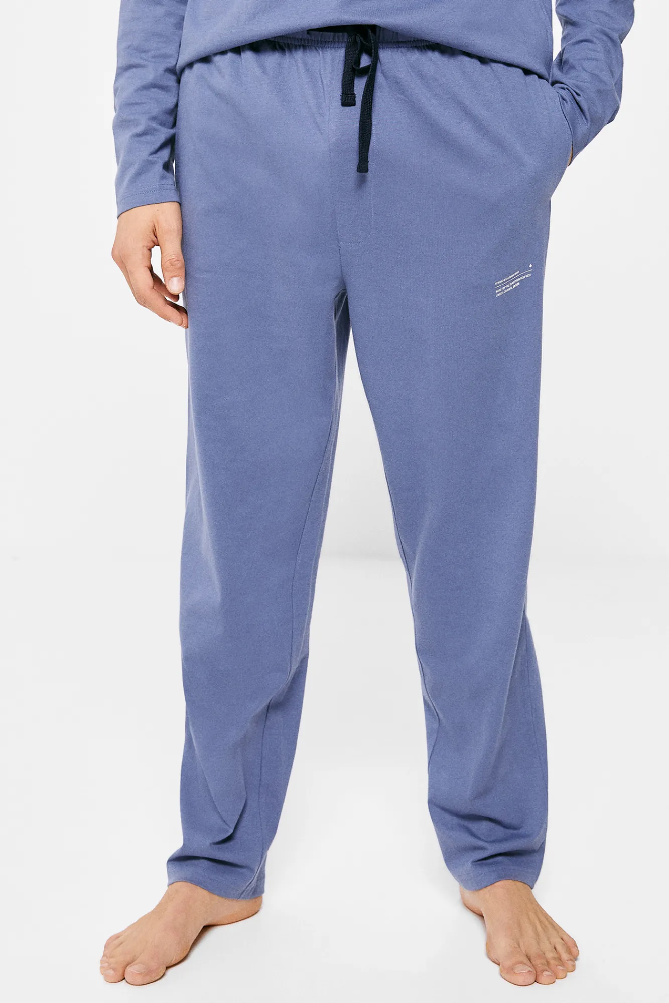 * Pijama Monocolor Extra Comfort Azul Medio Best