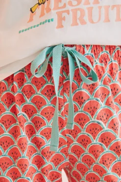 Women'secret Pijama Snoopy 100% Algodon Sandias Beige Clearance