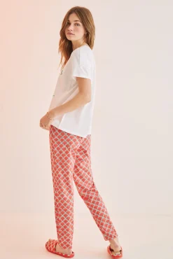 Women'secret Pijama Snoopy 100% Algodon Sandias Beige Clearance
