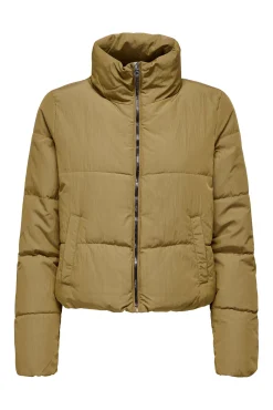 Only Plumifero Corto Marron Medio Outlet