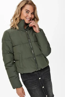 Only Plumifero Corto Verde Sale