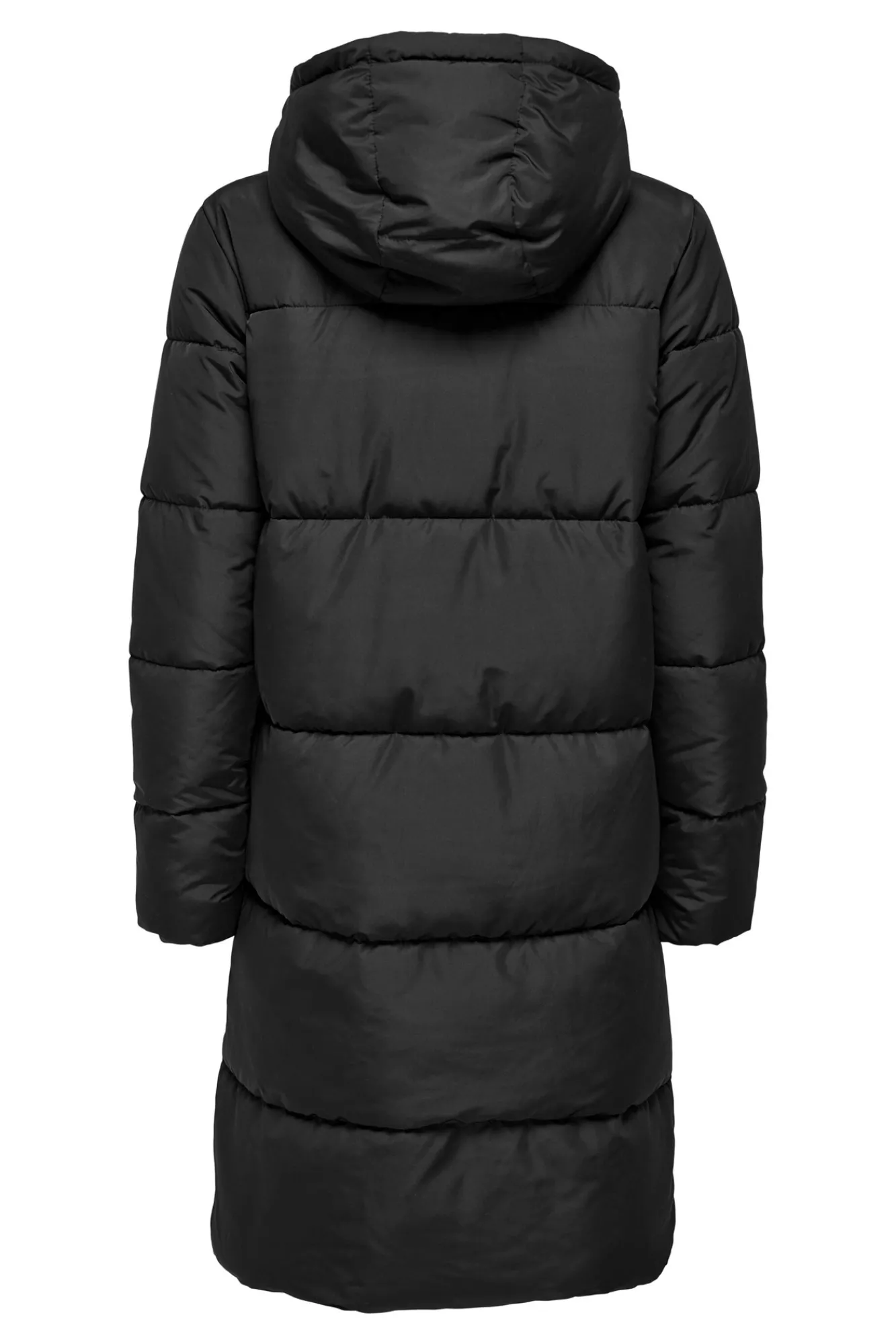 JDY Plumifero Largo Capucha Negro New
