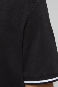 Jack & Jones Polo Algodon Cuello Contraste Negro Sale