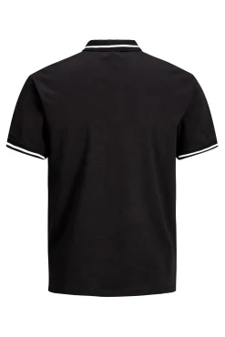 Jack & Jones Polo Algodon Cuello Contraste Negro Sale