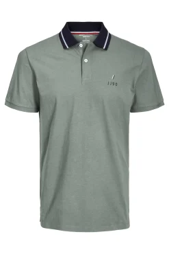 Jack & Jones Polo Algodon Organico Gris Medio Outlet