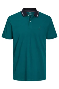 Jack & Jones Polo Algodon Organico Verde Clearance