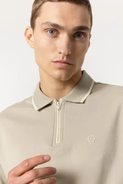 Tiffosi Polo Archer Beige Medio Sale