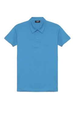 Inside Polo Basico Azul Medio Sale