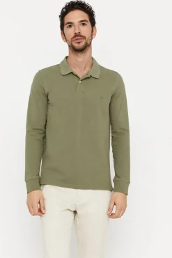 Cortefiel Polo Basico Manga Larga Kaki Online
