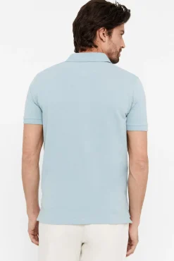 Cortefiel Polo Basico Pique Slim Azul Hot