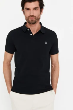 Cortefiel Polo Basico Pique Slim Negro Best