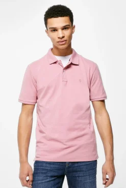* Polo Basico Pique Slim Lila Outlet