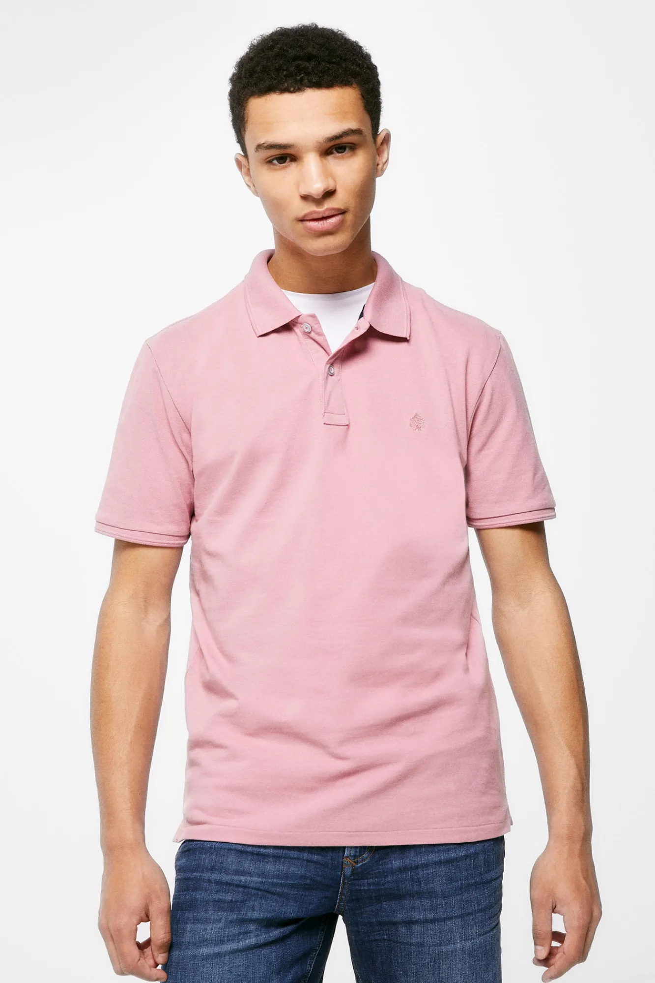 * Polo Basico Pique Slim Lila Outlet