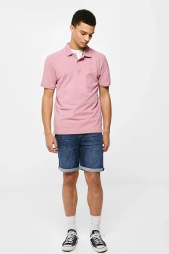 * Polo Basico Pique Slim Lila Outlet