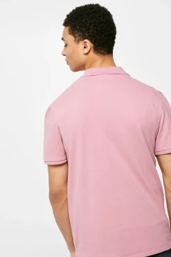 * Polo Basico Pique Slim Lila Outlet