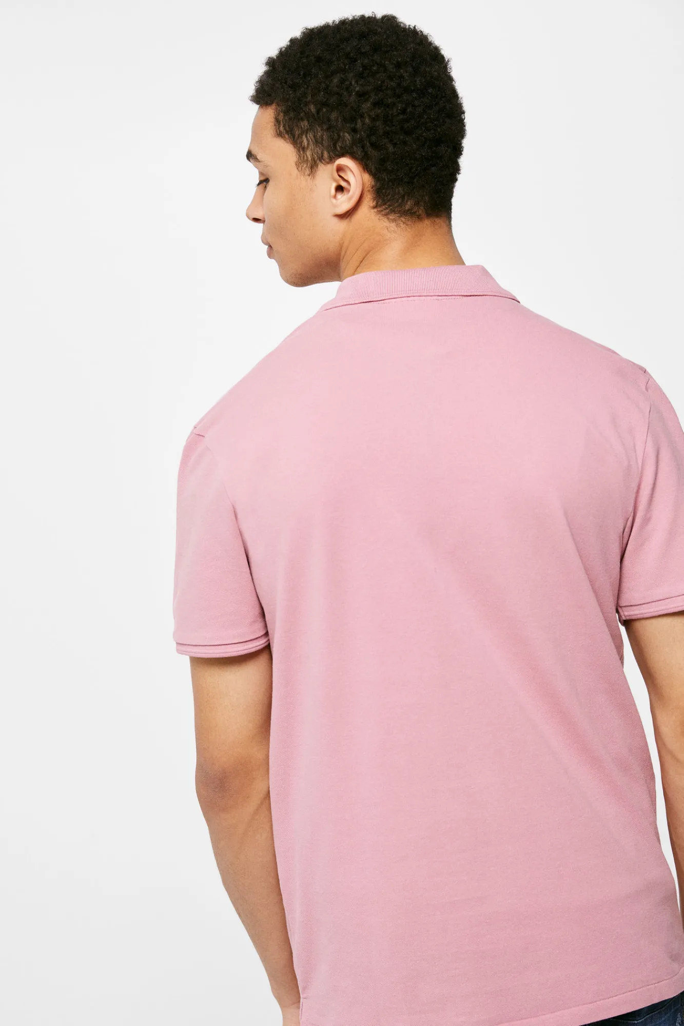 * Polo Basico Pique Slim Lila Outlet