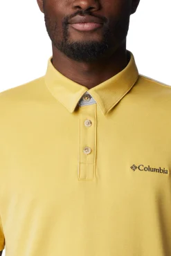 Columbia Polo Para Hombre Nelson Point™ Amarillo Clearance