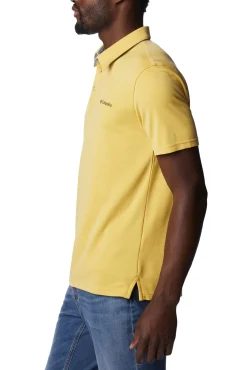 Columbia Polo Para Hombre Nelson Point™ Amarillo Clearance