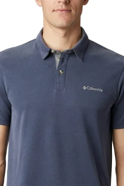 Columbia Polo Para Hombre Nelson Point™ Azul Outlet