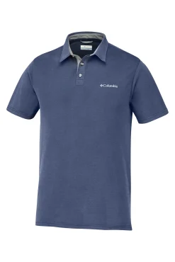 Columbia Polo Para Hombre Nelson Point™ Azul Outlet