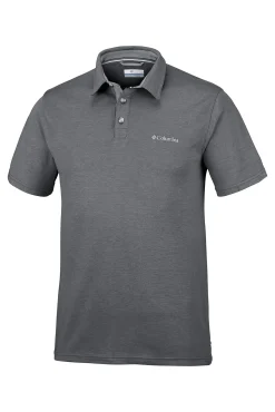 Columbia Polo Para Hombre Nelson Point™ Negro Clearance