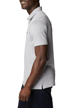 Columbia Polo Para Hombre Nelson Point™ Gris Medio Discount