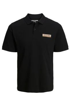Jack & Jones Polo Con Logo Negro Discount