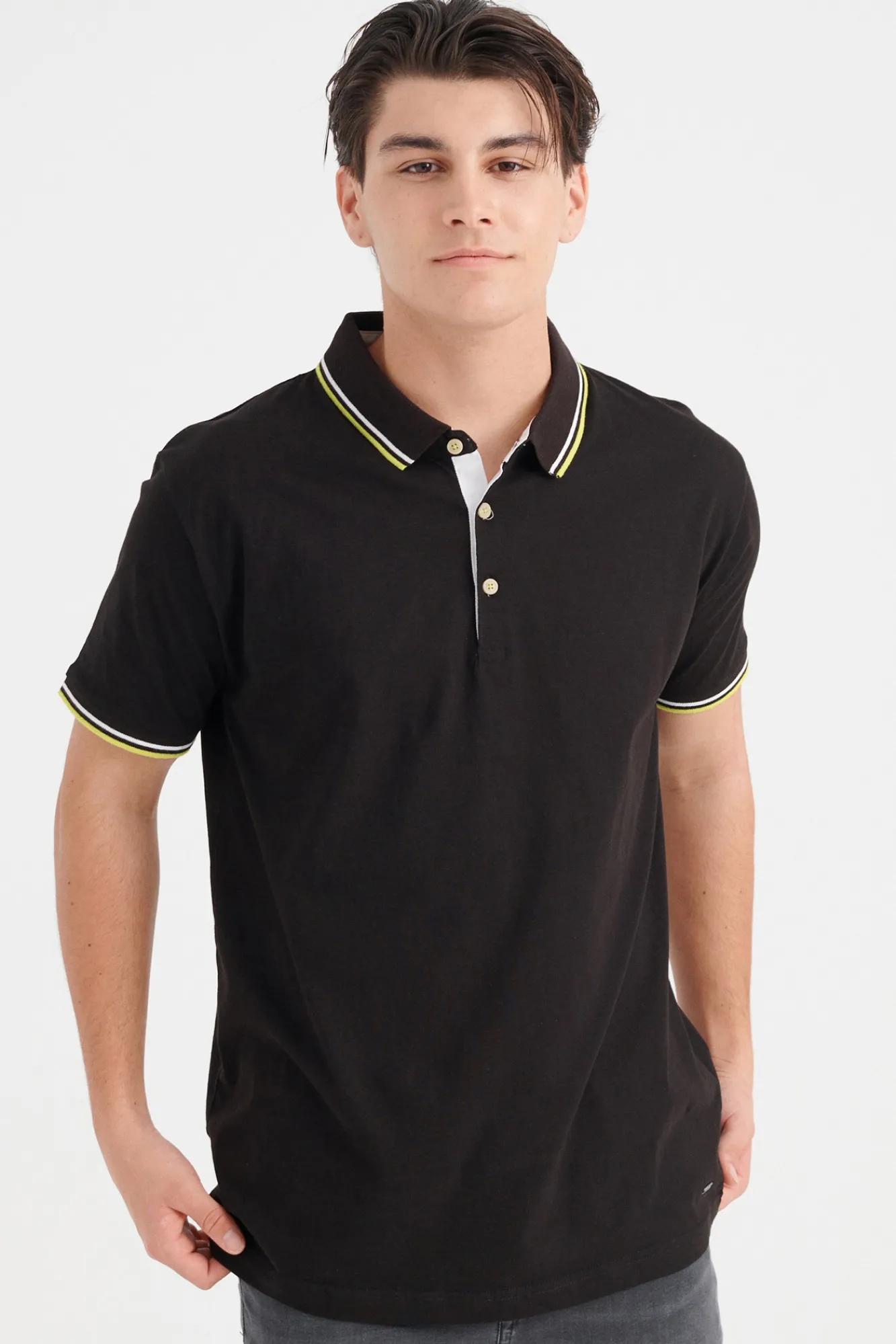 Inside Polo Contrastes Negro Best