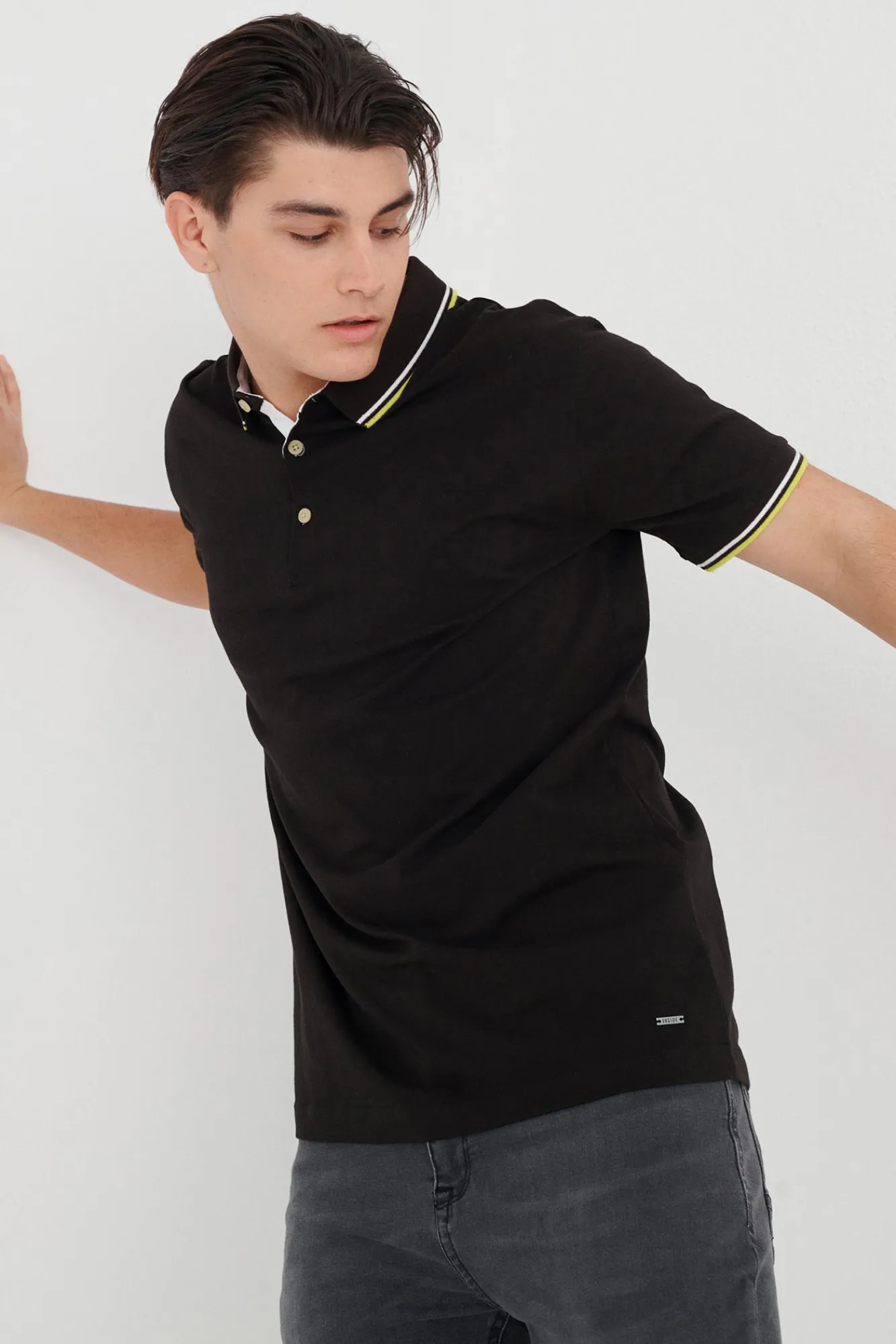 Inside Polo Contrastes Negro Best