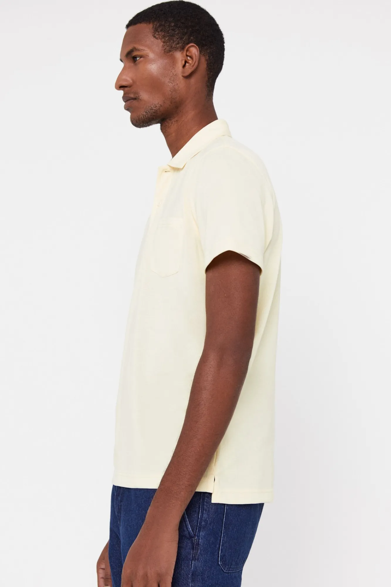 Cortefiel Polo Coolmax Amarillo Hot