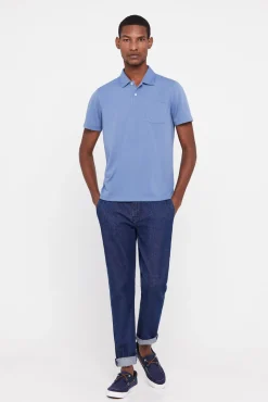 Cortefiel Polo Coolmax Azul Best