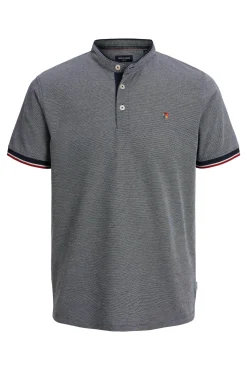 Jack & Jones Polo Cuello Mao Azul Medio Sale