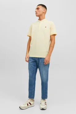 Jack & Jones Polo Cuello Mao Amarillo Online