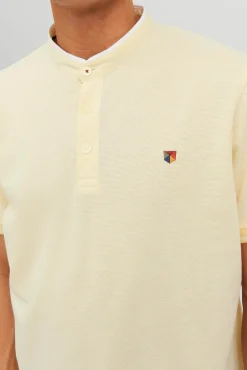 Jack & Jones Polo Cuello Mao Amarillo Online