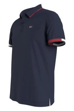 Tommy Jeans Polo De Hombre De Manga Corta . Navy New