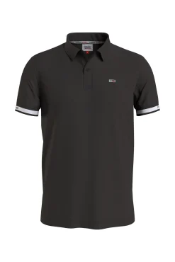 Tommy Jeans Polo De Hombre De Manga Corta . Negro Online