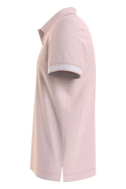 Tommy Jeans Polo De Hombre De Manga Corta . Rosa Hot
