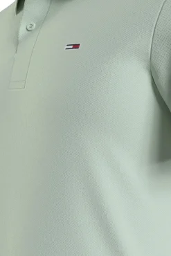 Tommy Jeans Polo De Hombre De Manga Corta . Verde Hot
