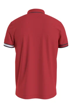 Tommy Jeans Polo De Hombre De Manga Corta . Rojo Outlet