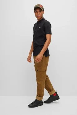 HUGO Polo De Manga Corta Negro Clearance