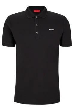 HUGO Polo De Manga Corta Negro Clearance