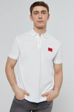 HUGO Polo De Manga Corta Blanco Best