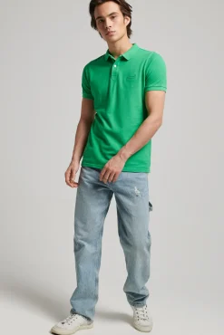 Superdry Polo Destroyed Verde Discount